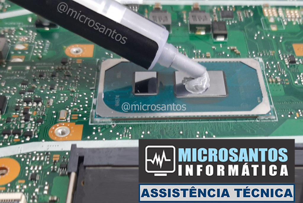 Pasta térmica utilizada em notebooks e computadores